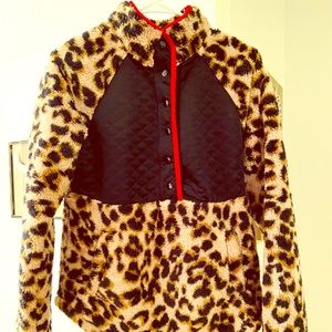 Maurices leopard Sherpa pullover
